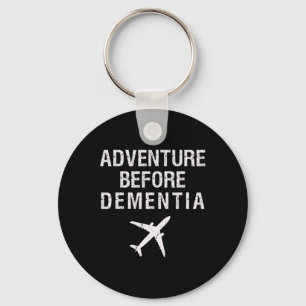 Äventyr före dementia Funny Flygplan Travel Retir Nyckelring