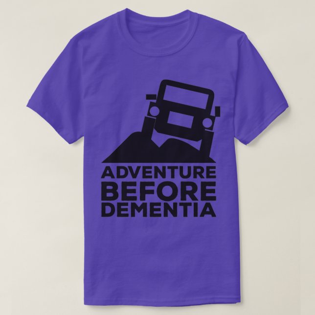 Äventyr före dementia OffRoad Jeeping T Shirt (Design framsida)