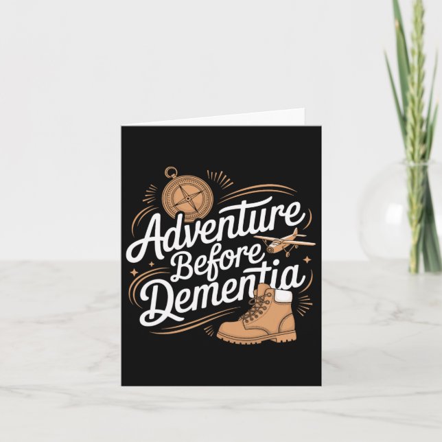 Äventyr före dementia Travel Wilderness Outdoo Kort (Framsida)