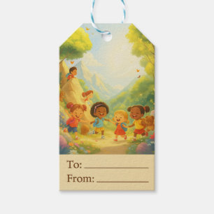 Äventyr Gift Märkre - "To/from" Kids Hiking-etiket Presentetikett
