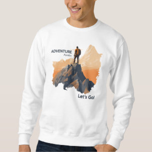 Äventyr Hiking, Äventyr Awaits, nu kör vi! Lång Ärmad Tröja