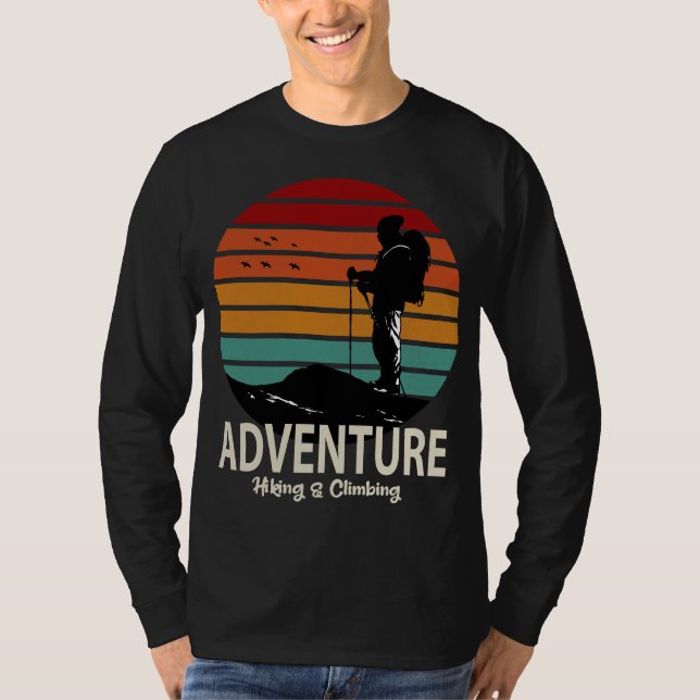 ÄVENTYR HIKING- OCH KLIMATNATUR T SHIRT (Framsida)