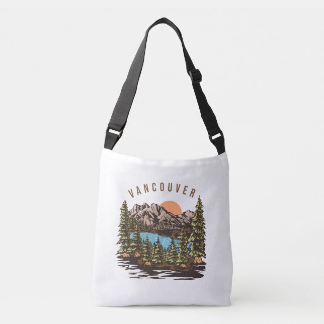Äventyr Hiking Travel Bossica Crossbody Tote Bag Axelväska (Framsida)