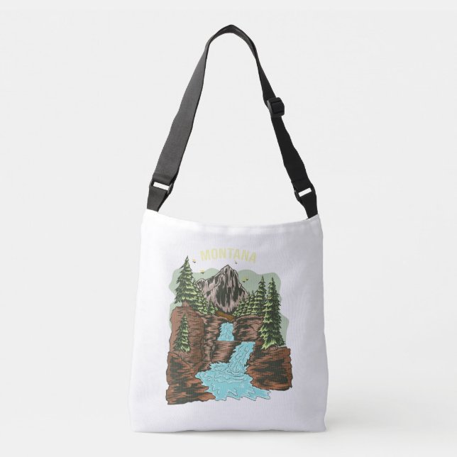 Äventyr Hiking Travel Bossica Crossbody Tote Bag Axelväska (Framsida)