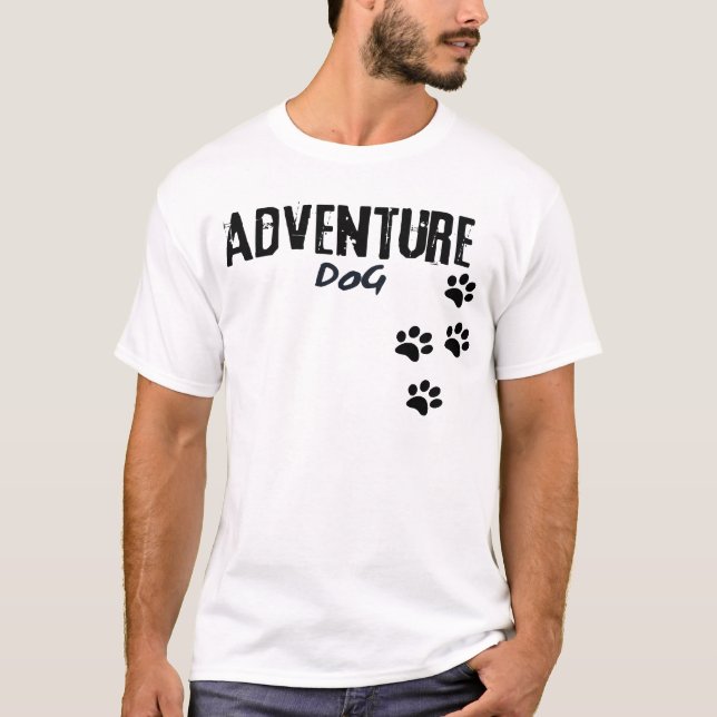 Äventyr Hund t-shirt (Framsida)