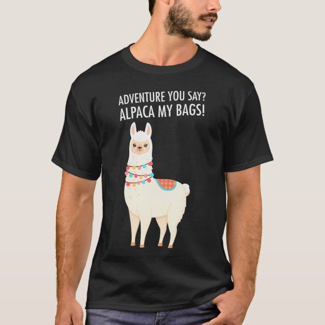 Äventyr I Alpaca Mina väskor, min fantastiska Trav T Shirt (Framsida)