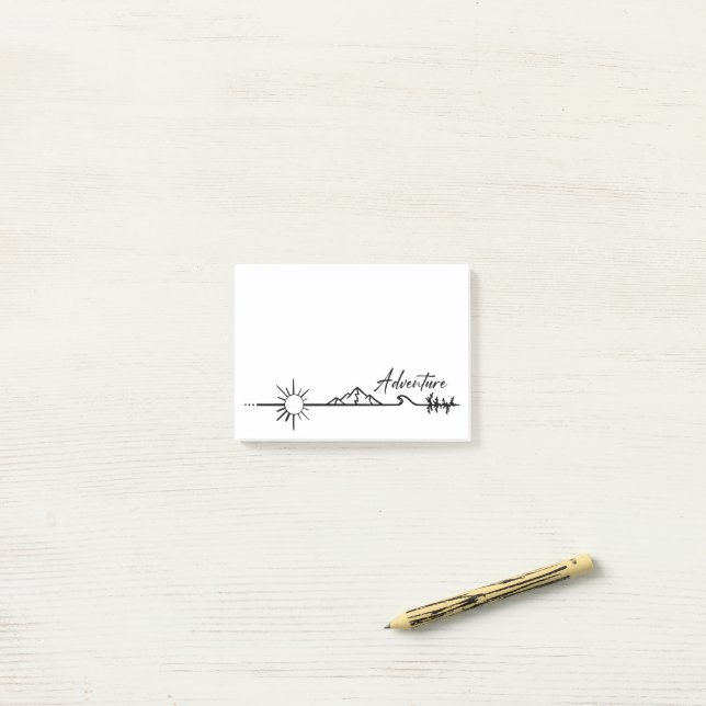 Äventyr i bergen post-it block (On Desk)