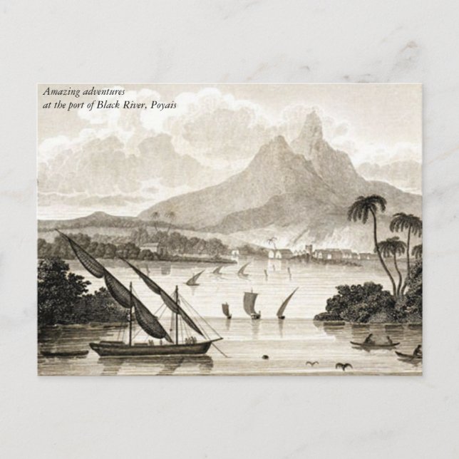 Äventyr i Poyais vykort (Framsida)