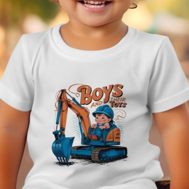 Äventyr i Roligten Digger: Boys Construction T Shirt (Skapare uppladdad)