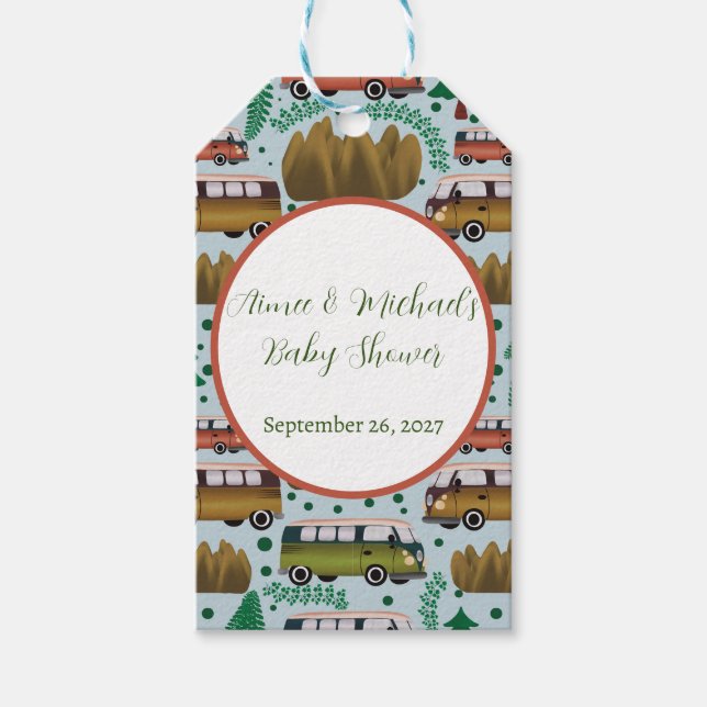 Äventyr i väntan på: Kamper Pojke Shower Presentetikett (Framsidan)