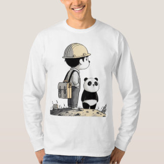 Äventyr i Young Ingenjör och Hans Panda T Shirt
