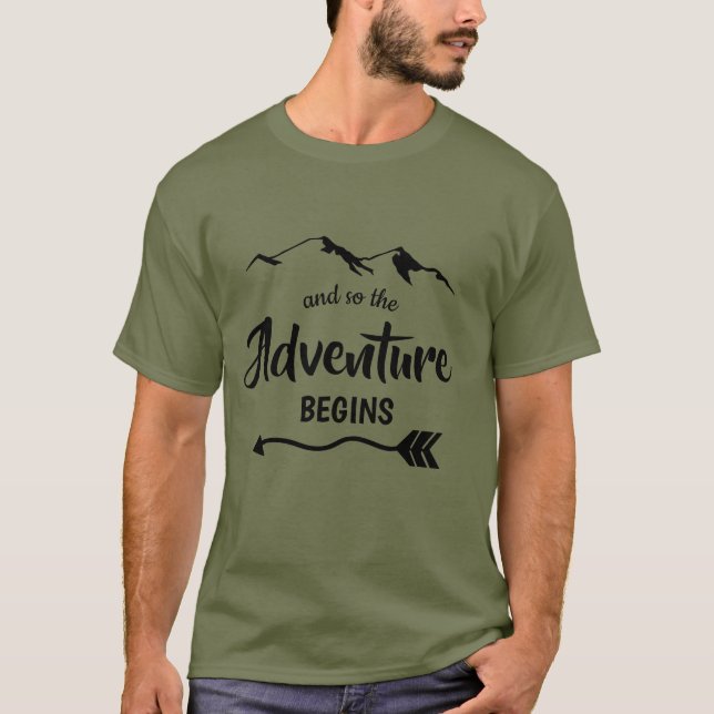 Äventyr inleder Trendiget T-Shirt (Framsida)