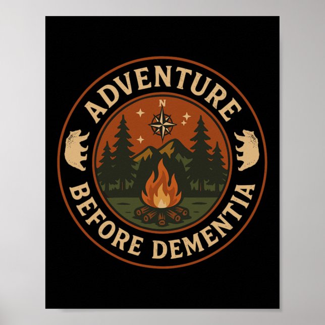 Äventyr Innan Demens Camping  Poster (Framsidan)