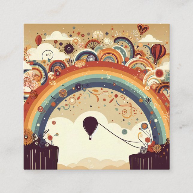 Äventyr inväntar Luftballong Twin Baby Shower Tilläggskort (Framsida)