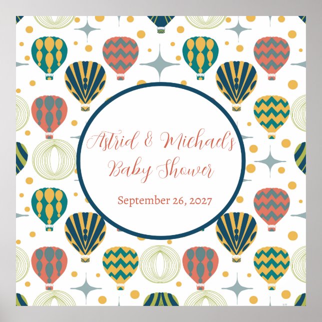 Äventyr inväntar Luftballongens babyskor Poster (Framsidan)