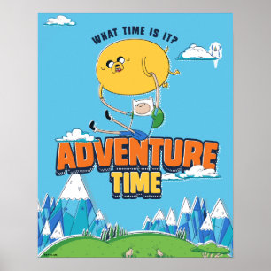 Äventyr   Jake Flyter med Finn Poster