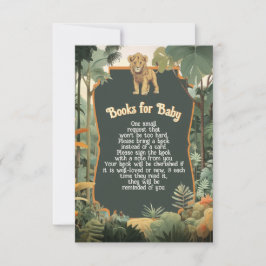 Äventyr jungle Animals Shower Bokar för Baby Inbjudningar