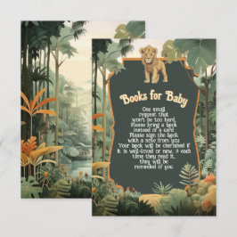 Äventyr jungle Animals Shower Bokar för Baby Inbjudningar