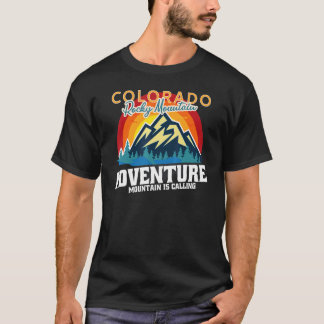 Äventyr kallar Colorado Big Himlar för ett högt be T Shirt