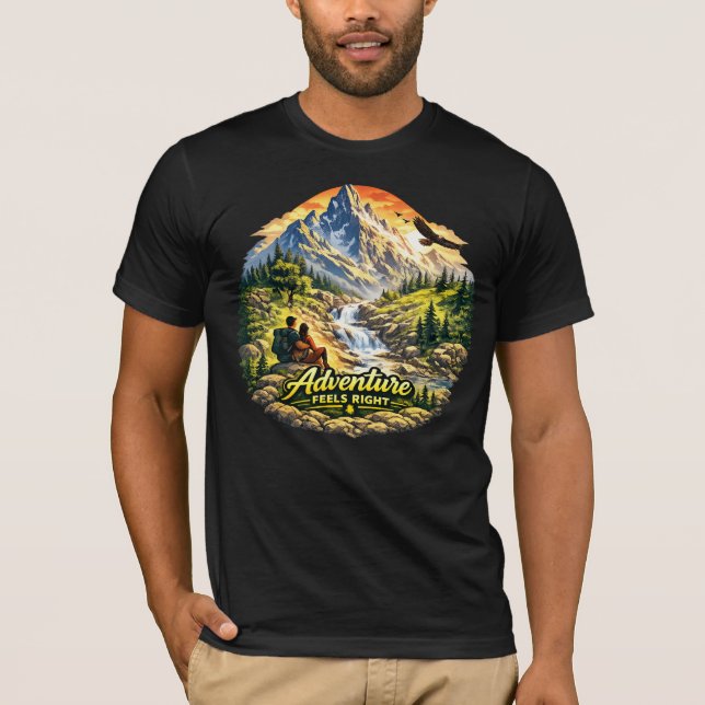 Äventyr Känns Rätt Ö Summer T-shirt USA (Framsida)