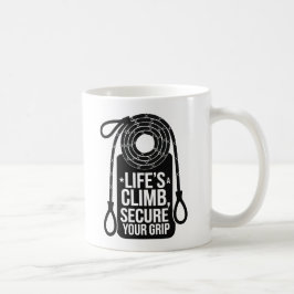 Äventyr-klimatcitattecken fet Rope Typografi Kaffemugg