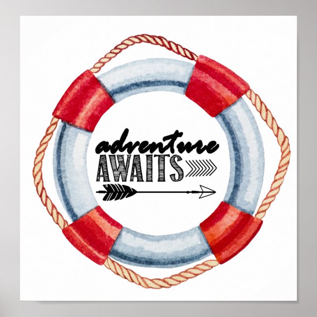 Äventyr Life Ring Poster (Framsidan)