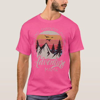 Äventyr Mamma Camping Hiking Mamma Mountain Mamma  T Shirt