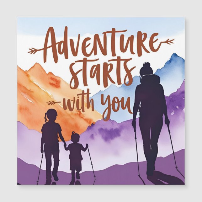 "Äventyr Mamma & Kids - Hiking Bond Art" (Framsida)