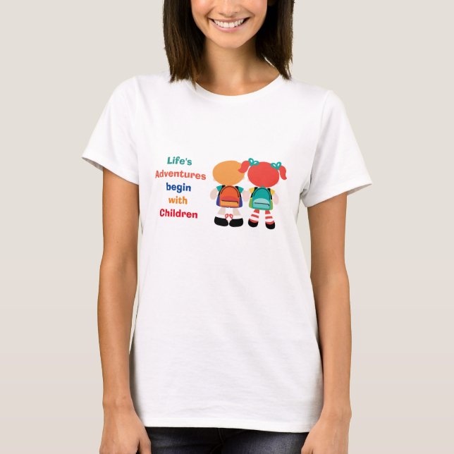 Äventyr med barn t-shirt (Framsida)