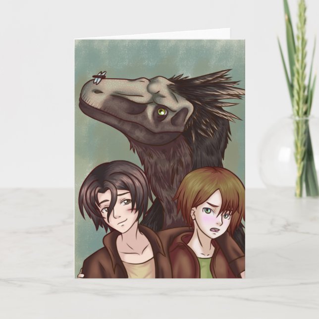 Äventyr med dinosaur kort (Framsida)