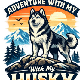 Äventyr med min huskyälskare Förkläde