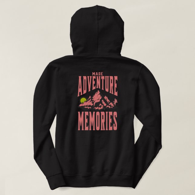 Äventyr-minnen Hoodie (Design baksida)