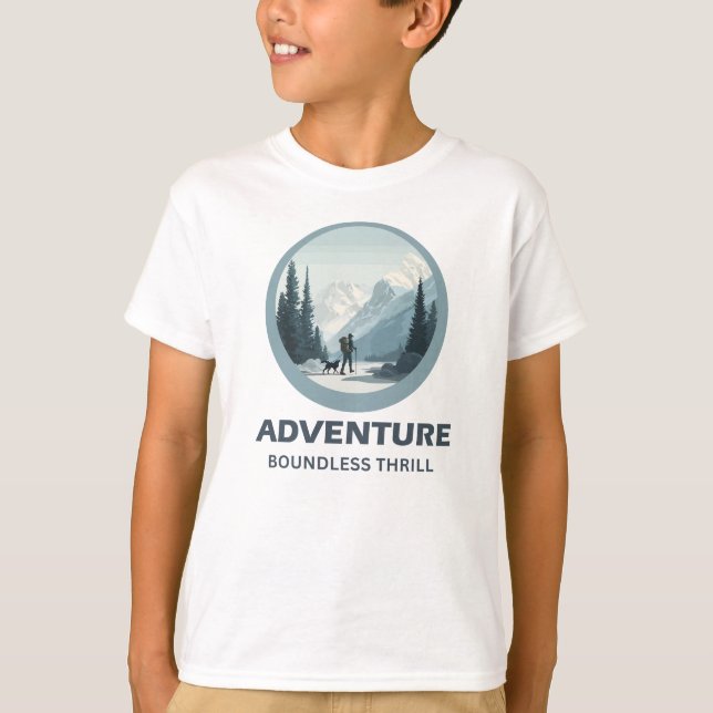 ÄVENTYR – Obegränsad Spänning | Premium Bomull T Shirt (Framsida)