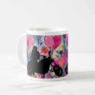 Äventyr och cykling Inspired Design Kaffemugg