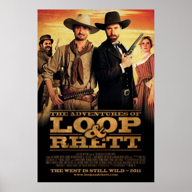 "Äventyr of Loop & Rhett" Ett Lakan Poster (Framsidan)