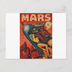Äventyr på Mars Vykort