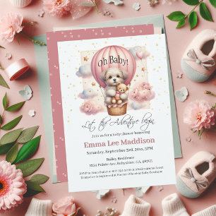 Äventyr påbörjar dockning i Luftballong Inbjudningar