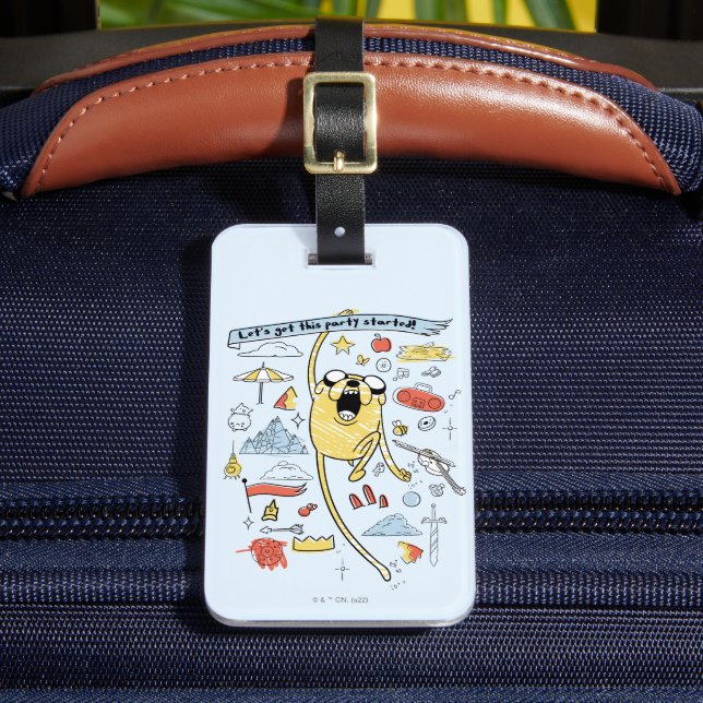 Äventyr | "Party" Jake Sketch Bagagebricka (Framsida Insitu 2)