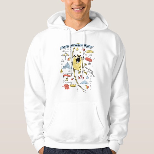 Äventyr | "Party" Jake Sketch Hoodie (Framsida)