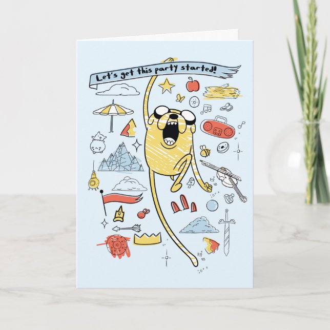 Äventyr | "Party" Jake Sketch Kort (Framsida)