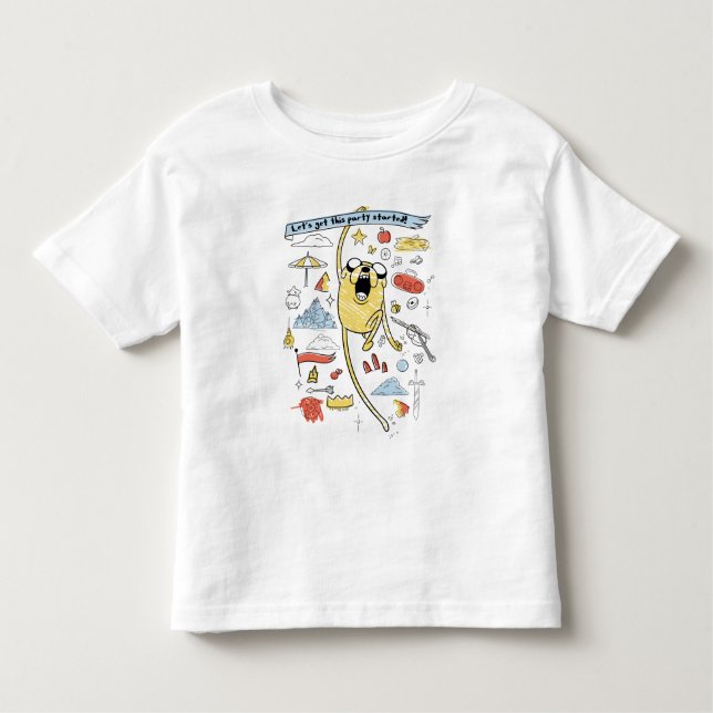 Äventyr | "Party" Jake Sketch T-Shirt (Framsida)