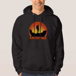 Äventyr Retro Summer Sunset Hoodie