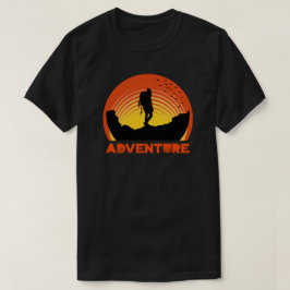 Äventyr Retro Summer Sunset T Shirt