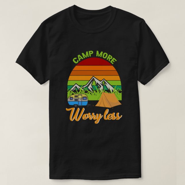 Äventyr ringer - Lycklig Camping T-Shirt (Design framsida)