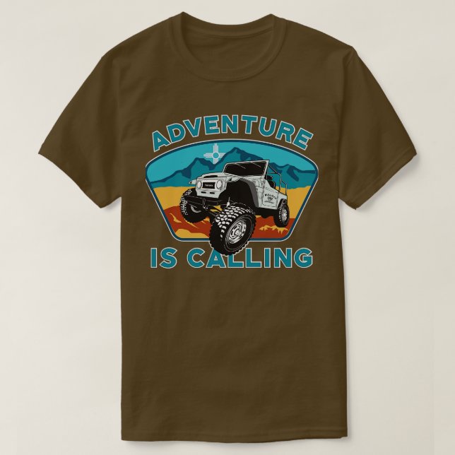 Äventyr ringer med FJ40 T Shirt (Design framsida)