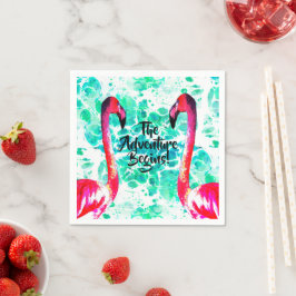 Äventyr, Rosa Flamingos Pappersservett