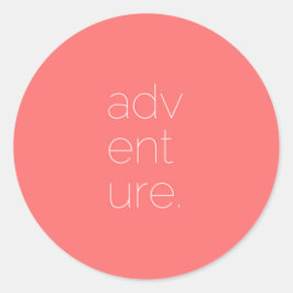 Äventyr Runt Klistermärke