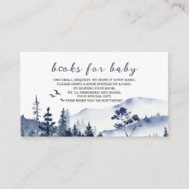 Äventyr Rustic Forest Montation Watercolor baby Tilläggskort