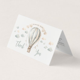 Äventyr Teddy Baby Shower Folable Tack Kort