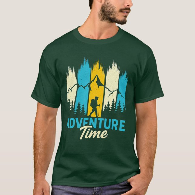 Äventyr Time Tee - Wander, Explore, Discover (Framsida)